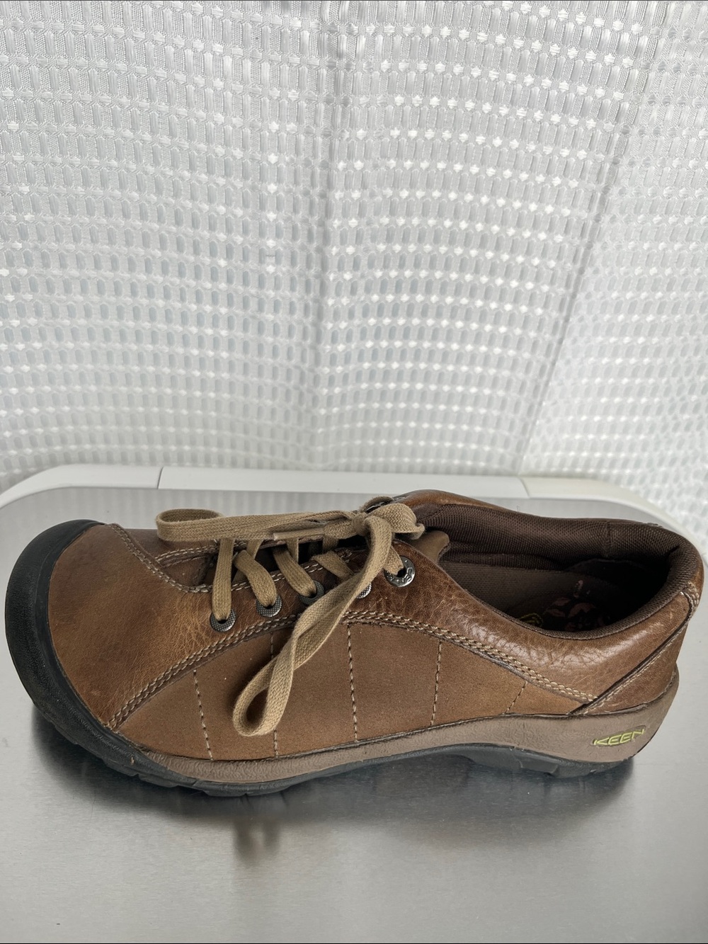 KEEN Presidio Cascade Shitake Leather Comfort Shoes Womens 9 Brown Lace Up - Picture 10 of 11